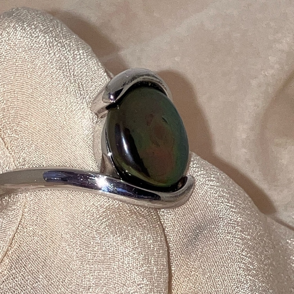 Cultured Pearl Sterling Silver Ring - Picture 3 of 8
